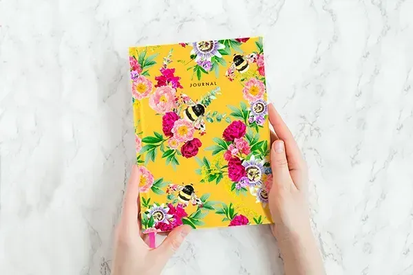 Fabric covered Journals by Lola design